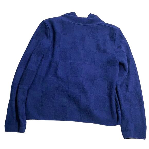 Nino Colombo Cardigan Sweater Womens Sz 42 (US S/M) Blue Italy 100% Merino Wool - Picture 5 of 10